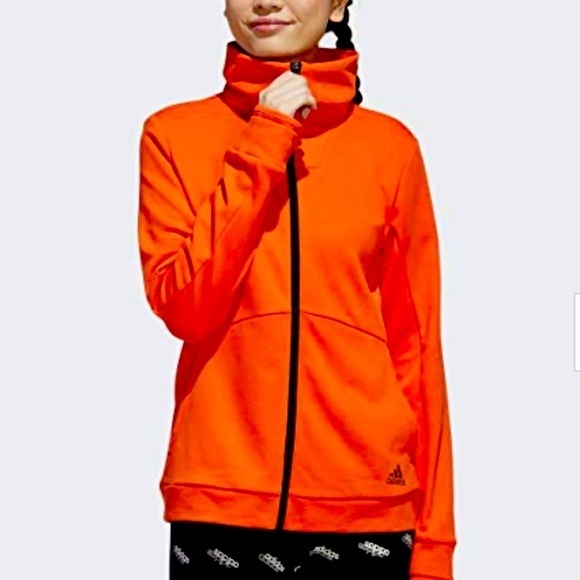 adidas x Zoe Saldana Collection Women's Full Zip Track Jacket Women's Orange -M